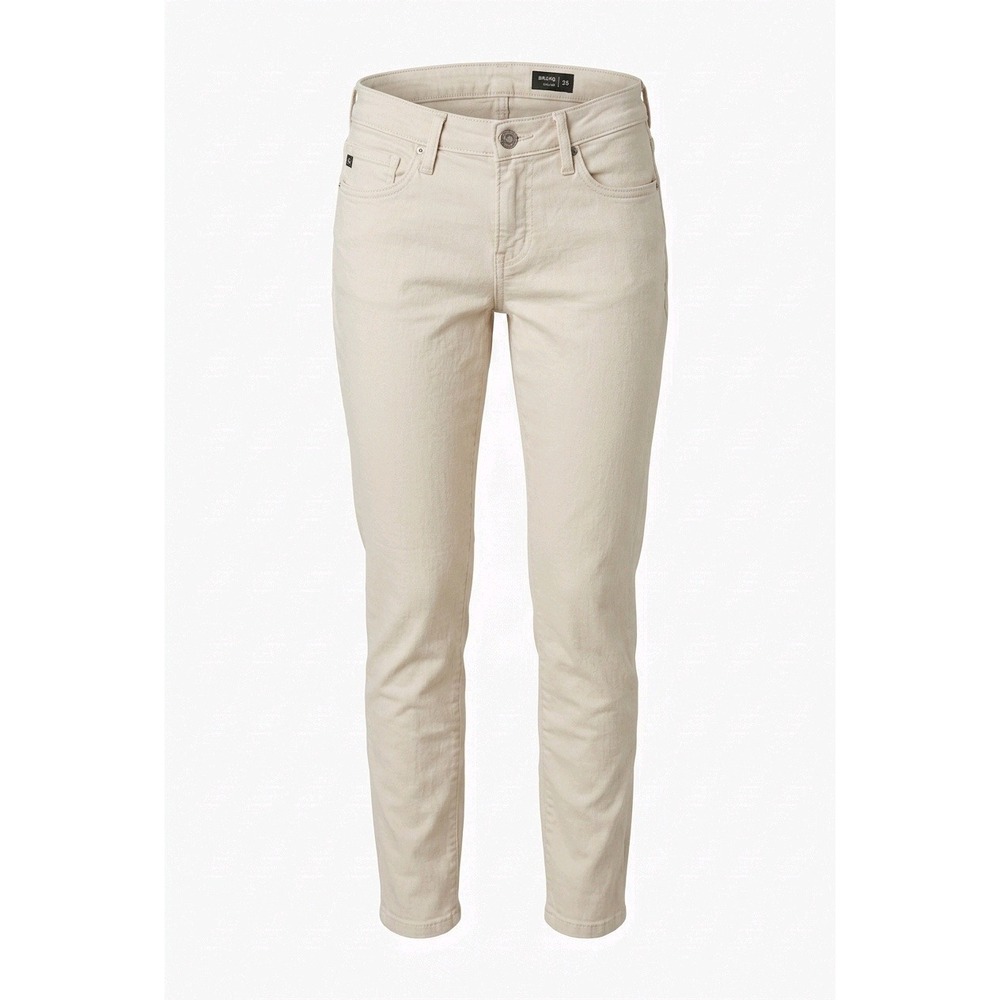 AG Adriano Goldschmied The Stevie Ankle Slim Straight Jeans Cream Off White 25